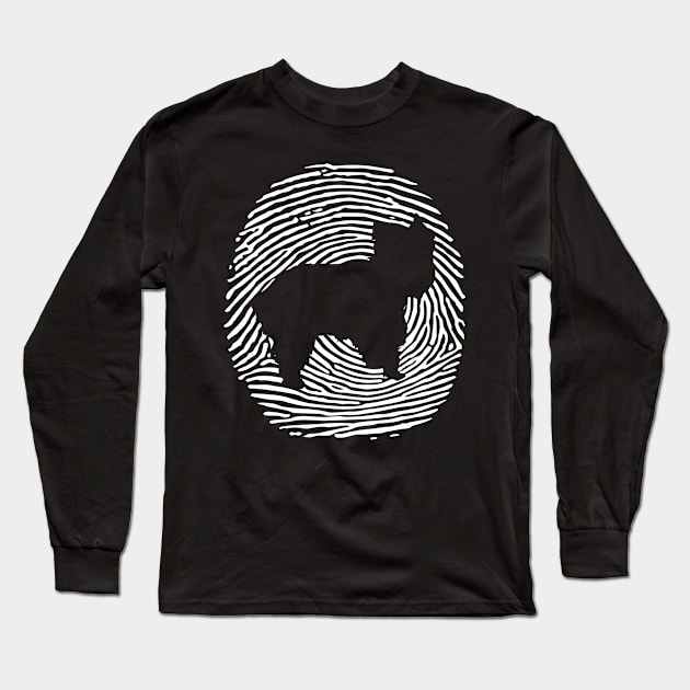 Yorkshire Terrier DNA Fingerprint Dog Yorkshire Terrier Long Sleeve T-Shirt by Shirtjaeger